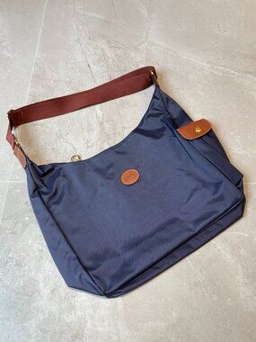 Longchamp Hobo Navy Blue Crossbody Bag